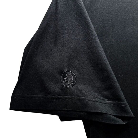 Peter Millar Black Polo Shirt M Cotton Short Sleeve Golf Casual - Picture 4 of 8